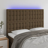 vidaXL Hoofdbord LED 80x5x78/88 cm stof lichtgrijs