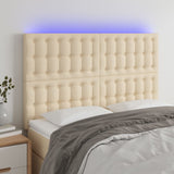 vidaXL Hoofdbord LED 80x5x78/88 cm stof lichtgrijs