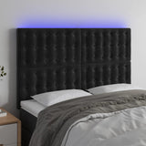 vidaXL Hoofdbord LED 80x5x78/88 cm fluweel lichtgrijs