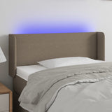vidaXL Hoofdbord LED 83x16x78/88 cm stof lichtgrijs