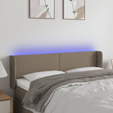 vidaXL Hoofdbord LED 83x16x78/88 cm stof lichtgrijs