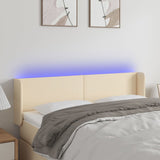 vidaXL Hoofdbord LED 83x16x78/88 cm stof lichtgrijs