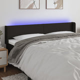 vidaXL Hoofdbord LED 83x16x78/88 cm stof lichtgrijs