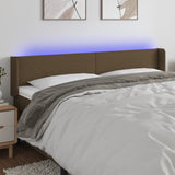 vidaXL Hoofdbord LED 83x16x78/88 cm stof lichtgrijs