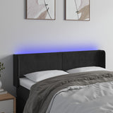 vidaXL Hoofdbord LED 83x16x78/88 cm fluweel lichtgrijs