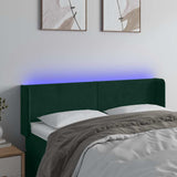 vidaXL Hoofdbord LED 83x16x78/88 cm fluweel lichtgrijs