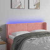 vidaXL Hoofdbord LED 83x16x78/88 cm fluweel lichtgrijs