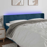 vidaXL Hoofdbord LED 83x16x78/88 cm fluweel lichtgrijs
