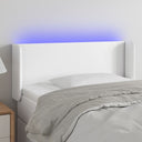 vidaXL Headboard LED 83x16x78/88 cm artificial leather black