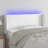 vidaXL Hoofdbord LED 83x16x78/88 cm kunstleer zwart