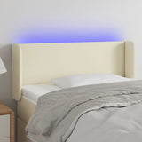 vidaXL Hoofdbord LED 83x16x78/88 cm kunstleer zwart