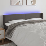 vidaXL Hoofdbord LED 83x16x78/88 cm kunstleer zwart