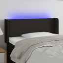 vidaXL LED Headboard 83x16x78/88 cm fabric light grey