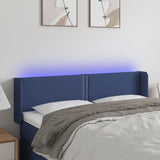 vidaXL Hoofdbord LED 83x16x78/88 cm stof lichtgrijs