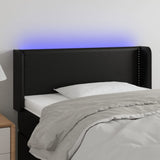 vidaXL Panneau de porte LED 83x16x78/88 cm noir artistique
