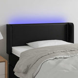 vidaXL Panneau de porte LED 83x16x78/88 cm noir artistique