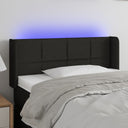 vidaXL Headboard LED 83x16x78/88 cm fabric light grey