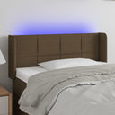 vidaXL Headboard LED 83x16x78/88 cm fabric light grey