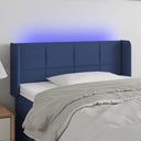 vidaXL Headboard LED 83x16x78/88 cm fabric light grey