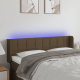 vidaXL Hoofdbord LED 83x16x78/88 cm stof lichtgrijs