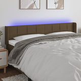 vidaXL Hoofdbord LED 83x16x78/88 cm stof lichtgrijs
