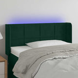 vidaXL Hoofdbord LED 83x16x78/88 cm fluweel lichtgrijs