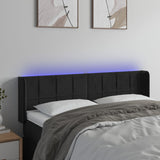 vidaXL Hoofdbord LED 83x16x78/88 cm fluweel lichtgrijs