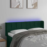 vidaXL Hoofdbord LED 83x16x78/88 cm fluweel lichtgrijs