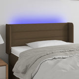 vidaXL Hoofdbord LED 83x16x78/88 cm stof lichtgrijs