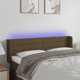 vidaXL Hoofdbord LED 83x16x78/88 cm stof lichtgrijs