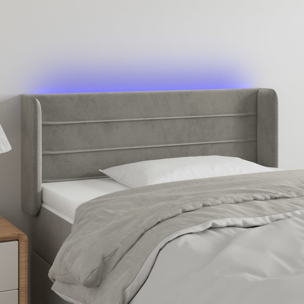 vidaXL Panneau de porte LED 83x16x78/88 cm poignées d'éclairage