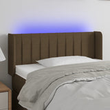 vidaXL Hoofdbord LED 83x16x78/88 cm stof lichtgrijs