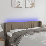 vidaXL Hoofdbord LED 83x16x78/88 cm stof lichtgrijs