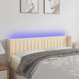 vidaXL Hoofdbord LED 83x16x78/88 cm stof lichtgrijs