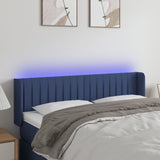 vidaXL Hoofdbord LED 83x16x78/88 cm stof lichtgrijs