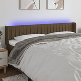 vidaXL Hoofdbord LED 83x16x78/88 cm stof lichtgrijs