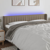 vidaXL Hoofdbord LED 83x16x78/88 cm stof lichtgrijs