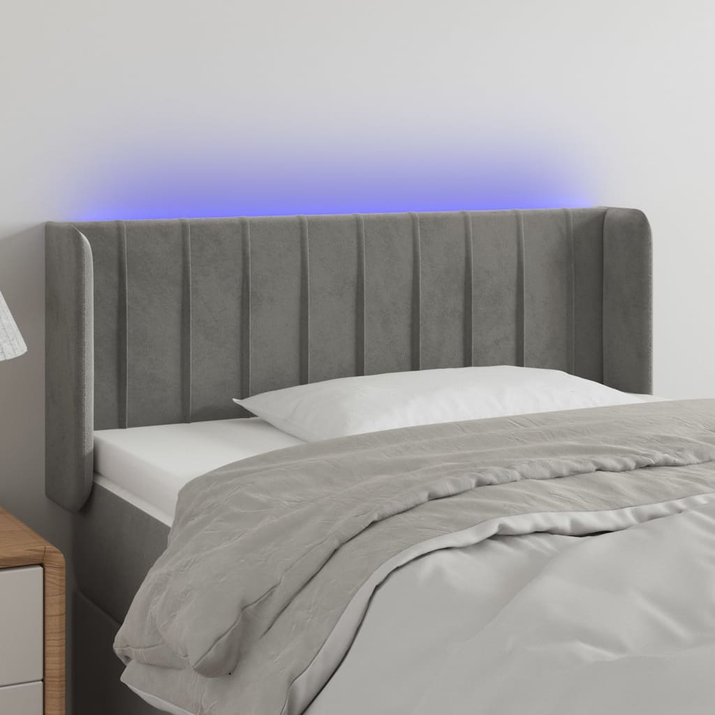 vidaXL Panneau de porte LED 83x16x78/88 cm poignées d'éclairage