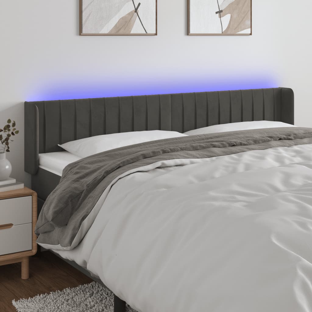 vidaXL Panneau de porte LED 83x16x78/88 cm poignées d'éclairage