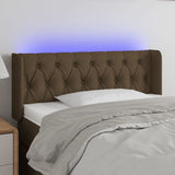 vidaXL Hoofdbord LED 83x16x78/88 cm stof lichtgrijs