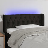vidaXL Hoofdbord LED 83x16x78/88 cm stof lichtgrijs