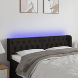 vidaXL Hoofdbord LED 83x16x78/88 cm stof lichtgrijs