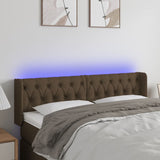 vidaXL Hoofdbord LED 83x16x78/88 cm stof lichtgrijs