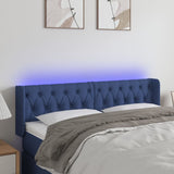 vidaXL Hoofdbord LED 83x16x78/88 cm stof lichtgrijs