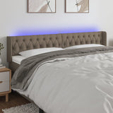 vidaXL Hoofdbord LED 83x16x78/88 cm stof lichtgrijs