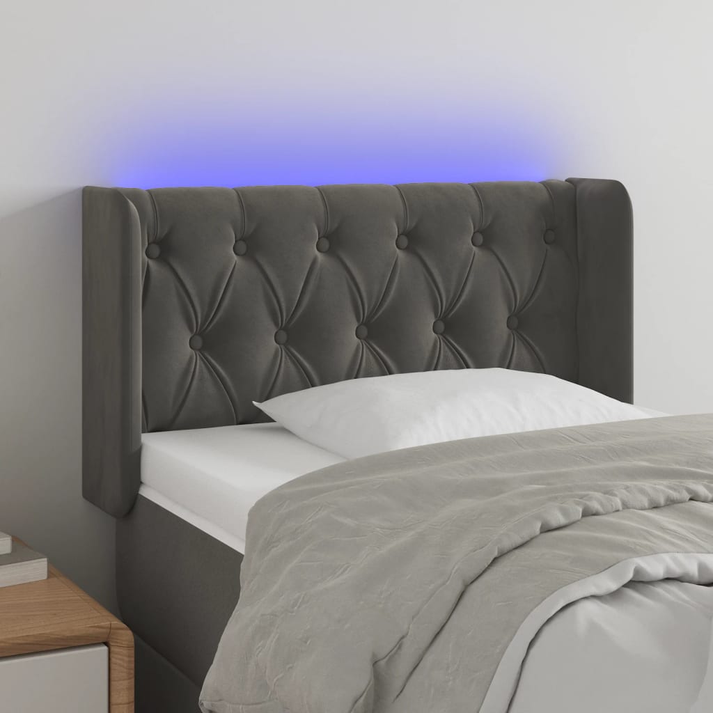 vidaXL Panneau de porte LED 83x16x78/88 cm poignées d'éclairage