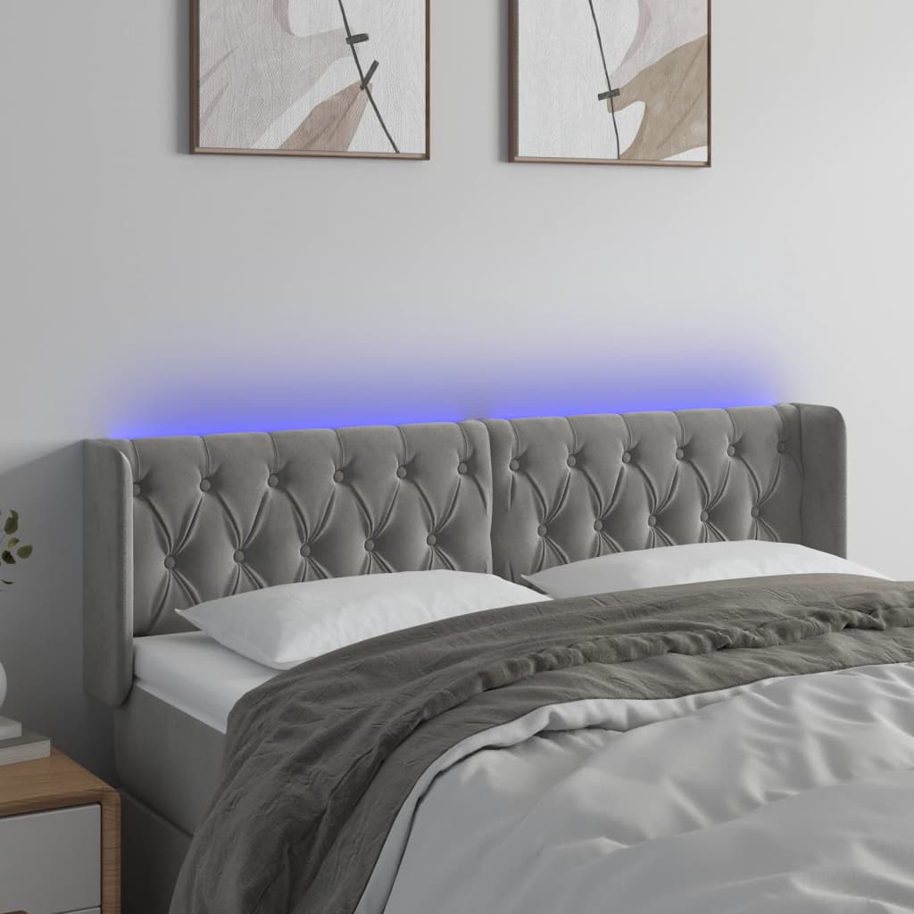 vidaXL Panneau de porte LED 83x16x78/88 cm poignées d'éclairage