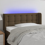 vidaXL Hoofdbord LED 83x16x78/88 cm stof lichtgrijs