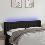 vidaXL Hoofdbord LED 83x16x78/88 cm stof lichtgrijs