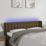 vidaXL Hoofdbord LED 83x16x78/88 cm stof lichtgrijs